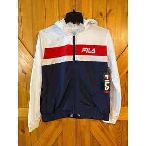 Fila Windbreaker Jacket mesh color block size small nwt (6923)
